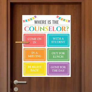 Where is the Counselor Office Door Sign