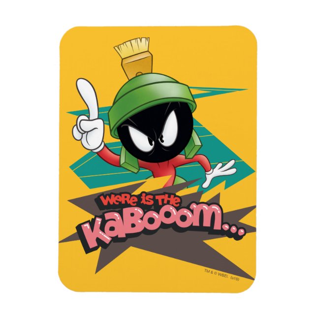 "Where is the Kabooom" MARVIN THE MARTIAN™ Points Magnet (Vertical)
