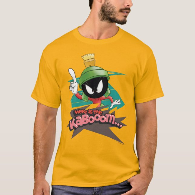 "Where is the Kabooom" MARVIN THE MARTIAN™ Points T-Shirt (Front)