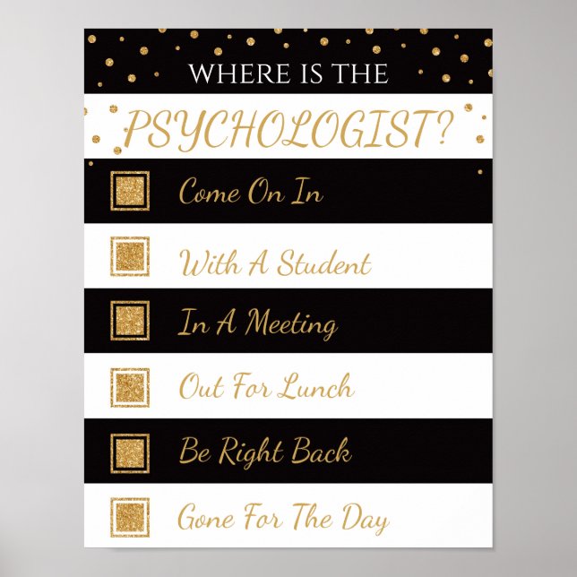 Where is the Psychologist Office Door Sign (Front)