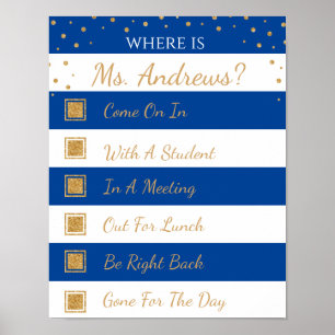 Where is the Teacher Office Door Sign