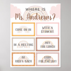 Where is the Teacher Office Door Sign Rainbow