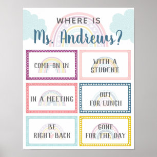 Where is the Teacher Office Door Sign Rainbow