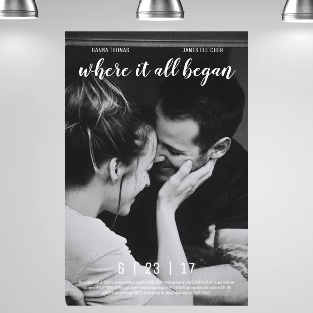 Where it All Began Love Story Movie Poster (Creator Uploaded)