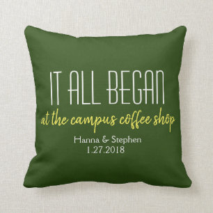 Where it All Began Love Story Pillow