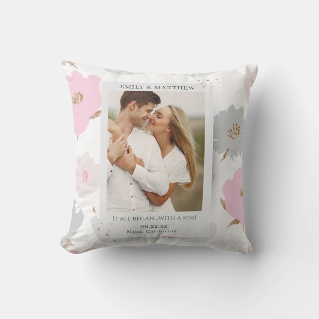 Where It All Began Romantic Couples Personalised Cushion (Front)