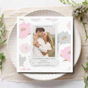 Where It All Began Romantic Couples Personalised Napkin