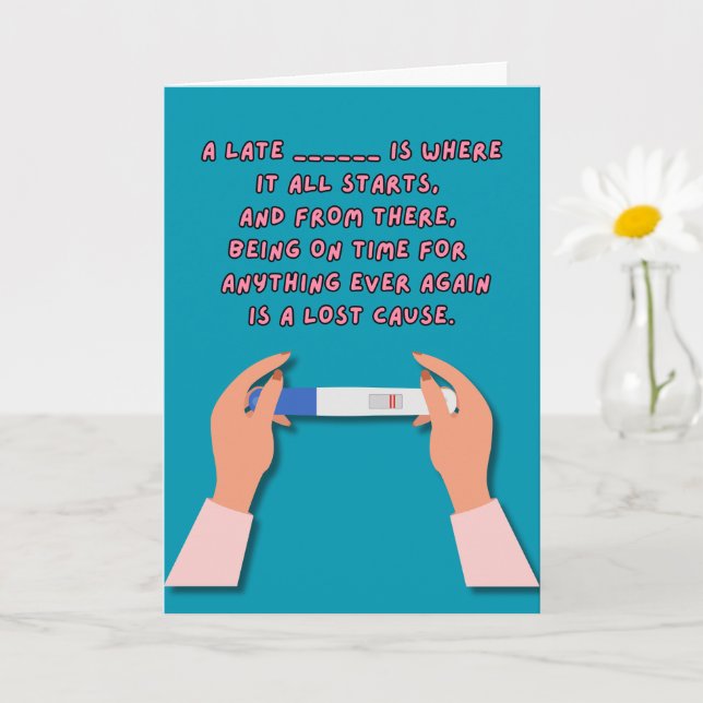 Where It All Start - Funny Card For New Moms (Small Plant)