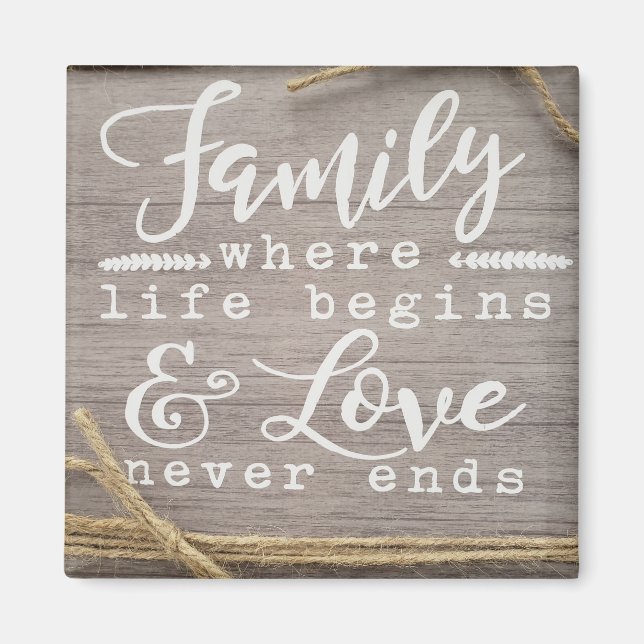 Where life begins magnet (Front)