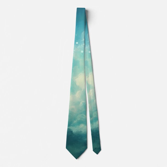 Where Light Breathes Abstract Tie (Front)