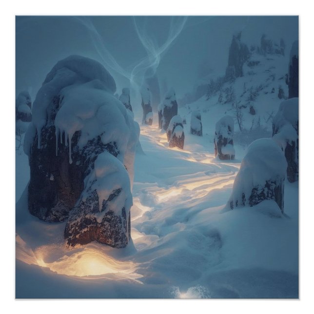 Where Light Wanders in Winter Poster (Front)