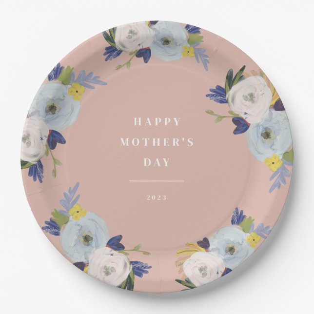 Where Love Grows Mother's Day Paper Plate (Front)