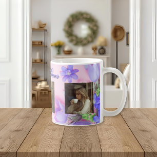 Where Love Grows Mug Personalized Floral Photo