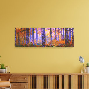 Where Magic Hides - Wide Woodland Landscape Canvas Print