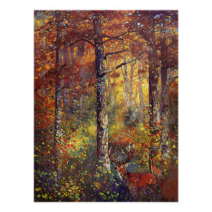 Where Magic Hides - Woodland Landscape             Poster