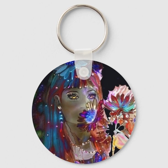 Where MagicFlowers Grow, key-chain. Key Ring (Front)