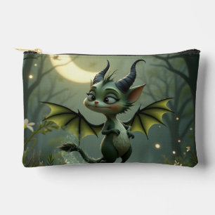 Where moonbeams dance, little mischief awakens.  accessory pouch