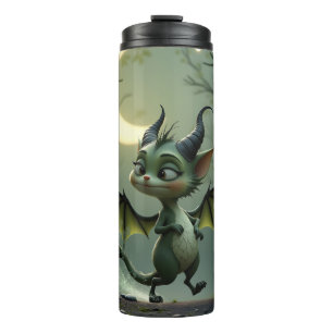 Where moonbeams dance, little mischief awakens. thermal tumbler