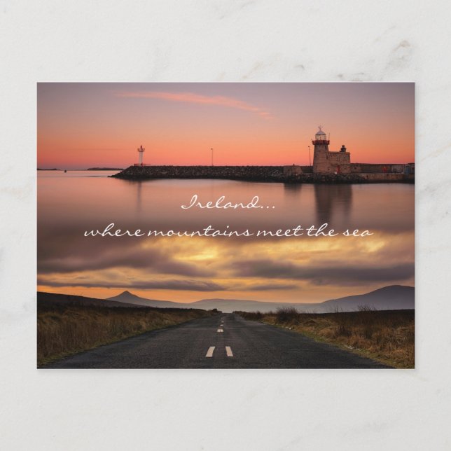 Where mountains meet the sea postcard (Front)