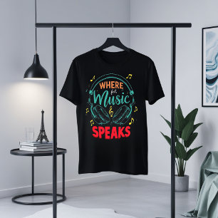 Where Music Speaks Graphic Tee