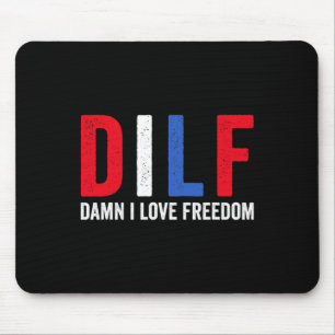 Where My Dogs At Funny 4th Of July Humour Hot Dog  Mouse Pad