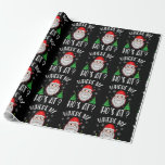 Where My Hos At Christmas Pyjamas Santa Adult Humo Wrapping Paper<br><div class="desc">This is a great gift for your family,  friends during Hanukkah holiday. They will be happy to receive this gift from you during Hanukkah holiday.</div>