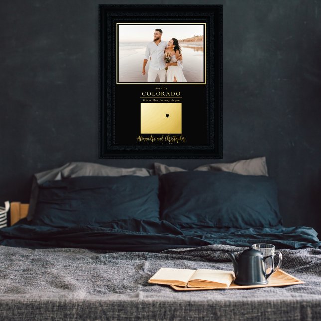 Where Our Journey Began Colorado Wedding Photo Foil Prints (Creator Uploaded)