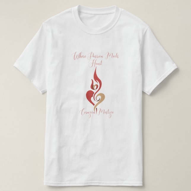 Where Passion Meets Heart Artist Name T-shirt (Design Front)