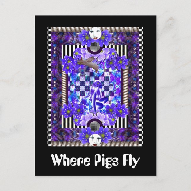 Where Pigs Fly Postcard (Front)