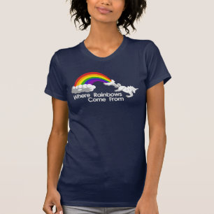 Where rainbows come from t-shirts