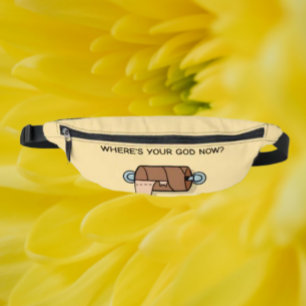 Where’s Your God Now? – Funny Toilet Paper Bum Bags