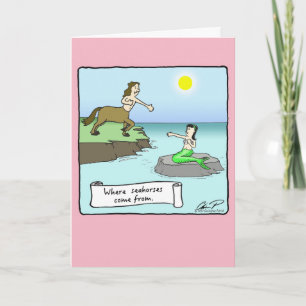 "Where Seahorses Come From" Valentine's Day Card