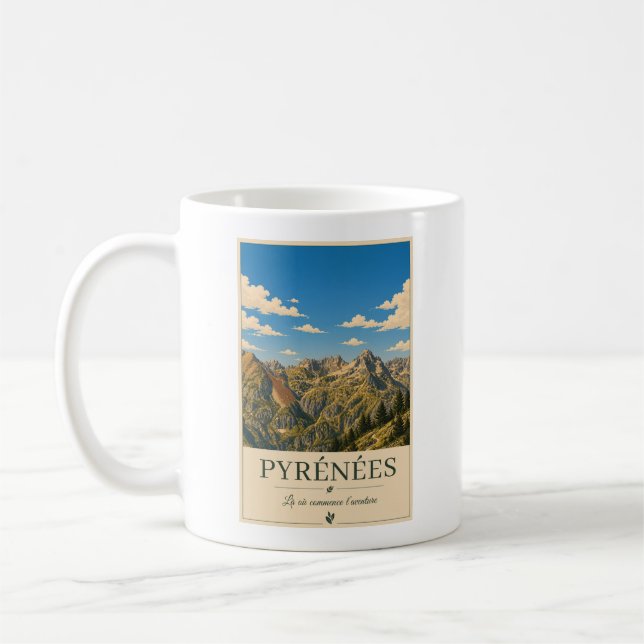 Where Silence Reaches the Summits – Pyrenees Coffee Mug (Left)