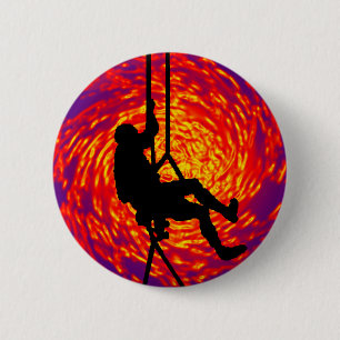 WHERE SOULS CLIMB 6 CM ROUND BADGE
