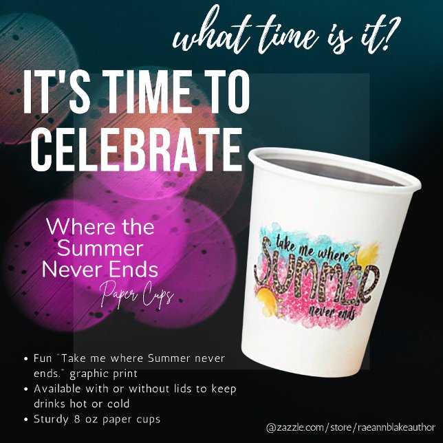 Where Summer Never Ends Paper cup (Creator Uploaded)
