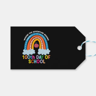 Where The Adventure Begins 100th Days Smarter Gift Tags