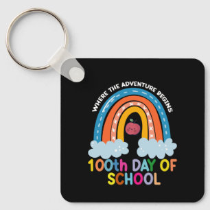 Where The Adventure Begins 100th Days Smarter Key Ring