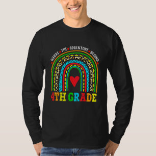Where The Adventure Begins 4th Grade Back To Schoo T-Shirt