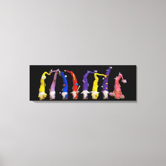 Where the gnomes live canvas print (Front)