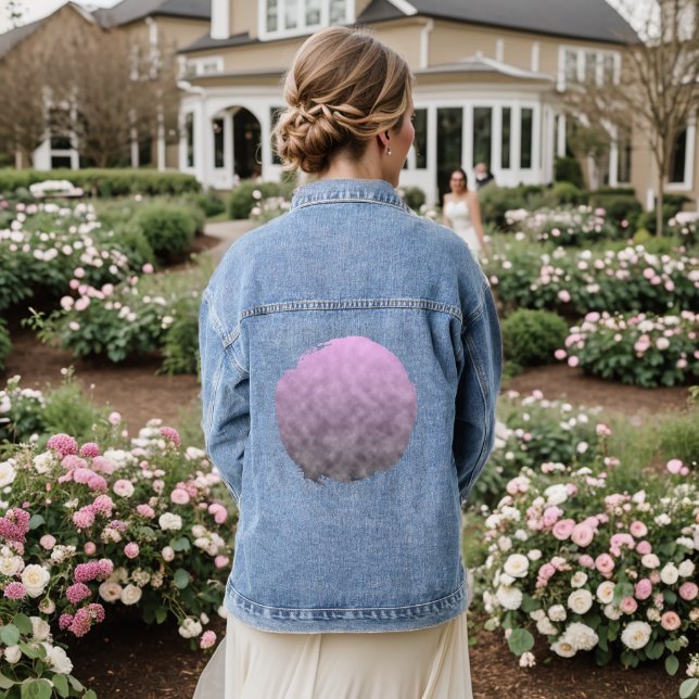 Where the Light Dissolves Denim Jacket (Wedding Back)