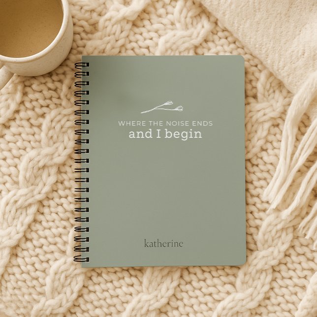 Where the noise ends sprial journal notebook (Creator Uploaded)