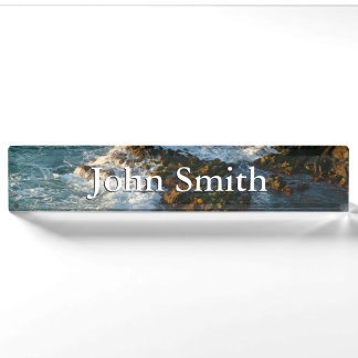 Where the Ocean Meets the Rocks Nameplate