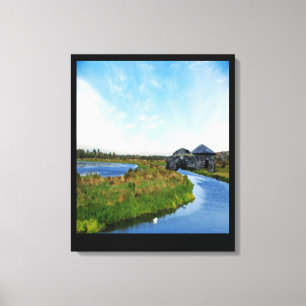 Where the River Ends Canvas Print