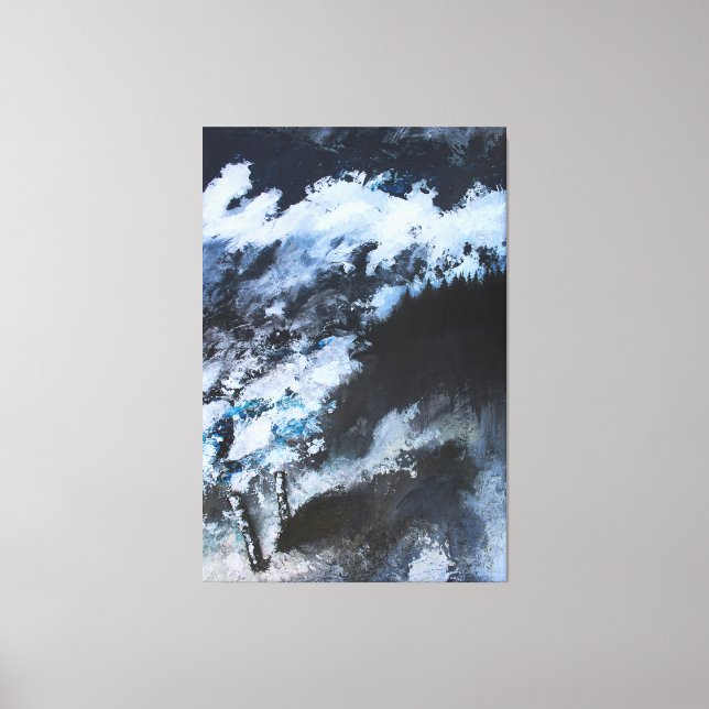 Where the Storm Meets the Forest Canvas Print (Front)