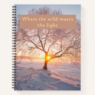 Where the Wild Meets the Light Winter  Notebook