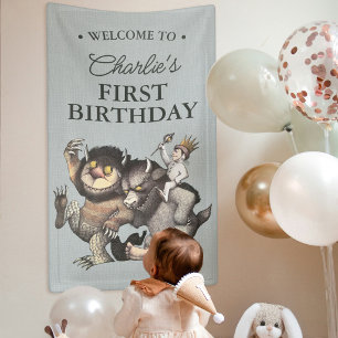 Where the Wild Things Are 1st Birthday Banner