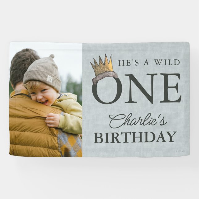 Where the Wild Things Are 1st Birthday Banner (Horizontal)