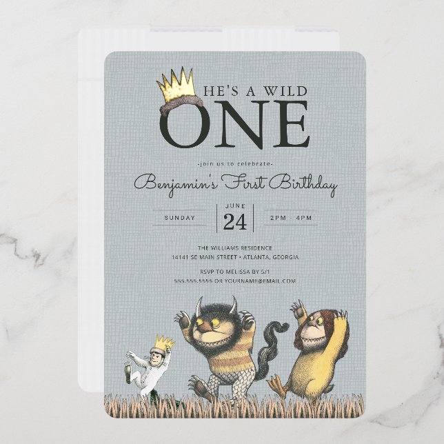 Where the Wild Things Are 1st Birthday Invitation (Envelope)