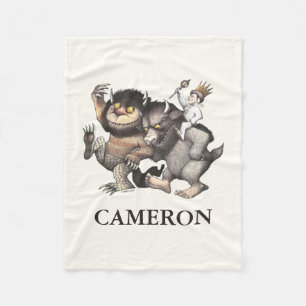 Where the Wild Things Are Add Your Name Fleece Blanket
