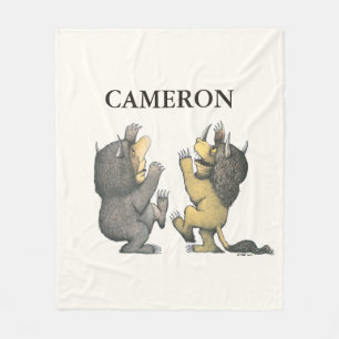 Where the Wild Things Are Add Your Name Fleece Blanket